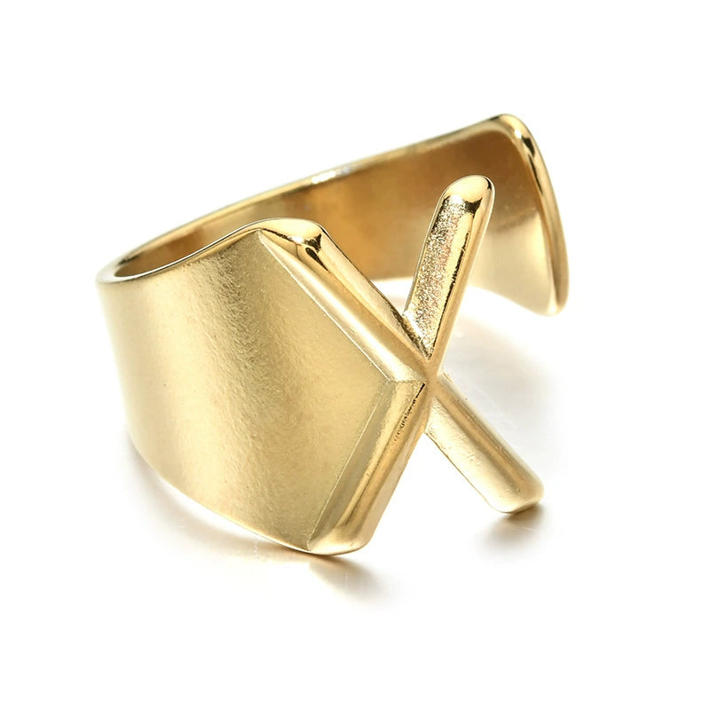 Letter Stack Ring