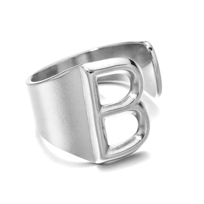 Letter Stack Ring