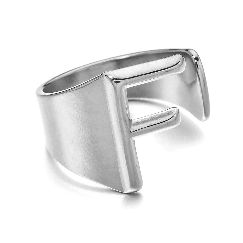 Letter Stack Ring