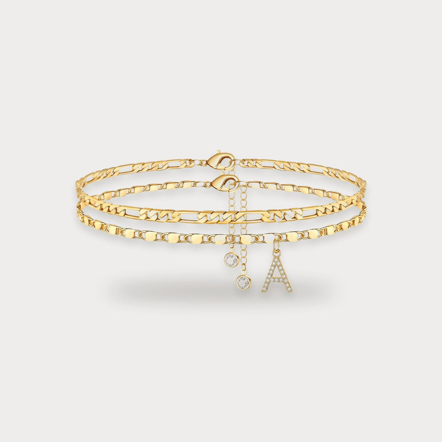 Initial Double Anklet