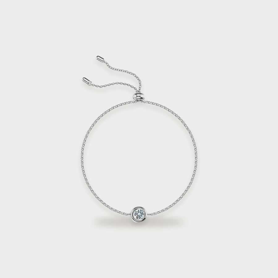 Lab Diamond Bubble Slider Bracelet