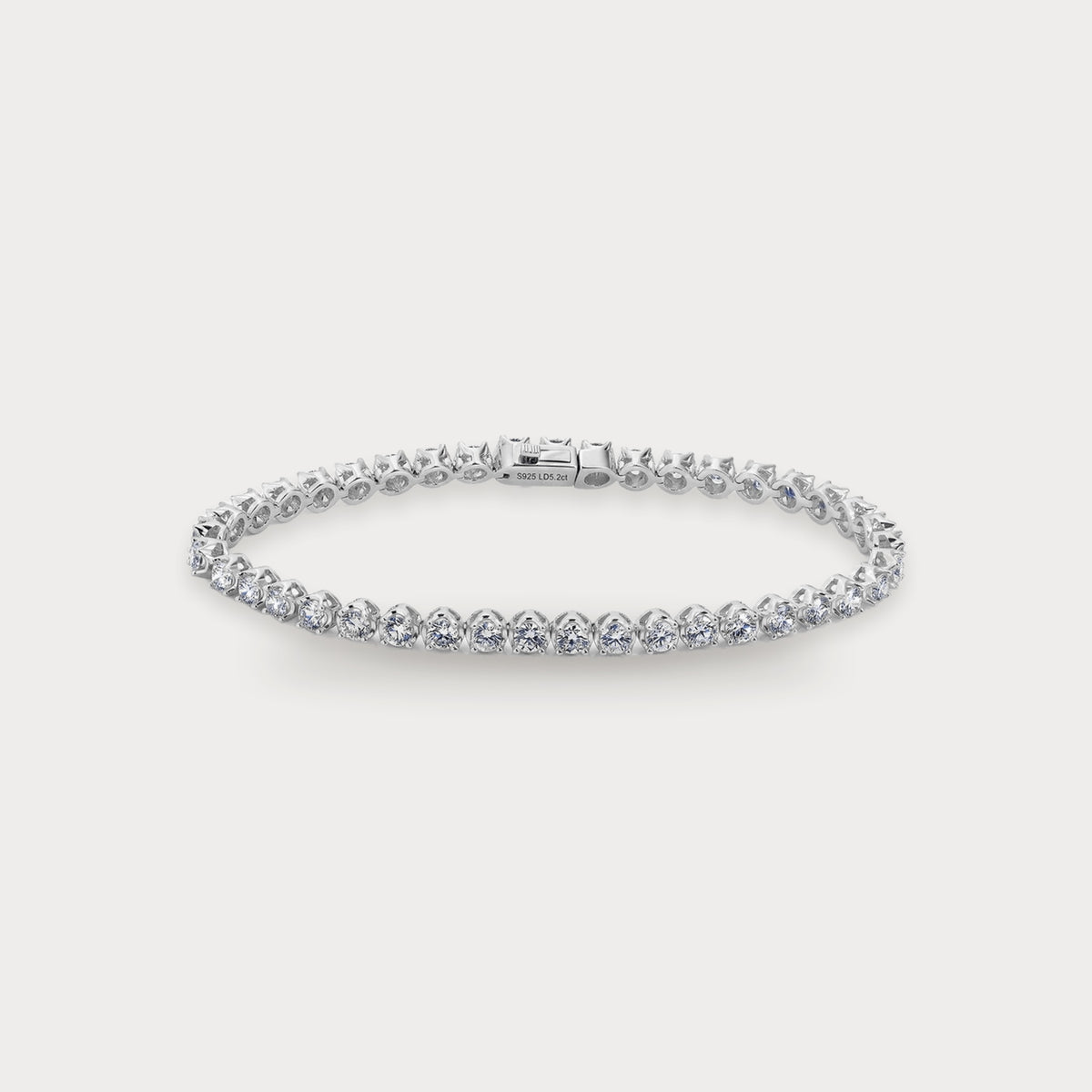 Lab Diamond Classic Tennis Bracelet 3.2 mm in sterling silver