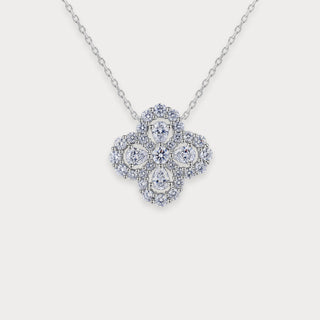 Lab Diamond Clover Necklace