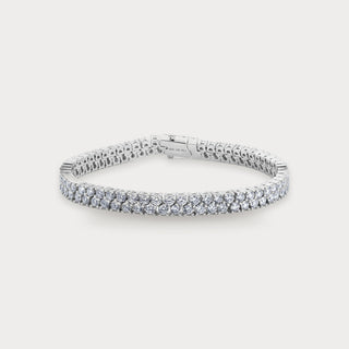 Lab Diamond Double-Row Tennis Bracelet