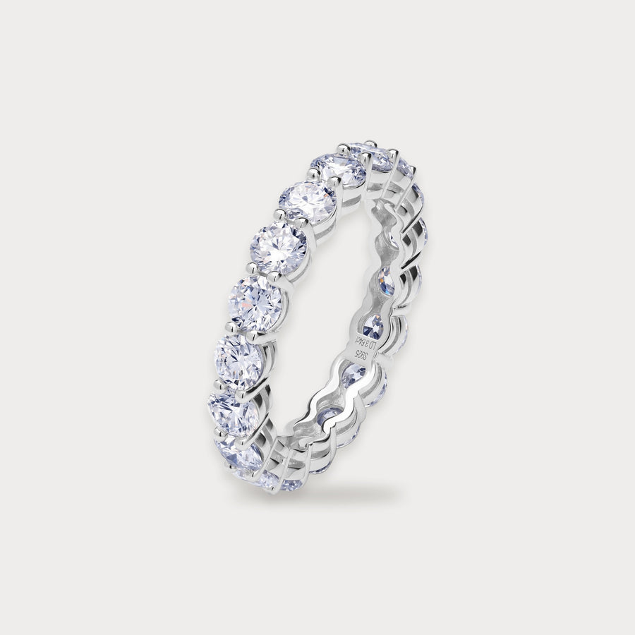 Round Lab Diamond Eternity Ring