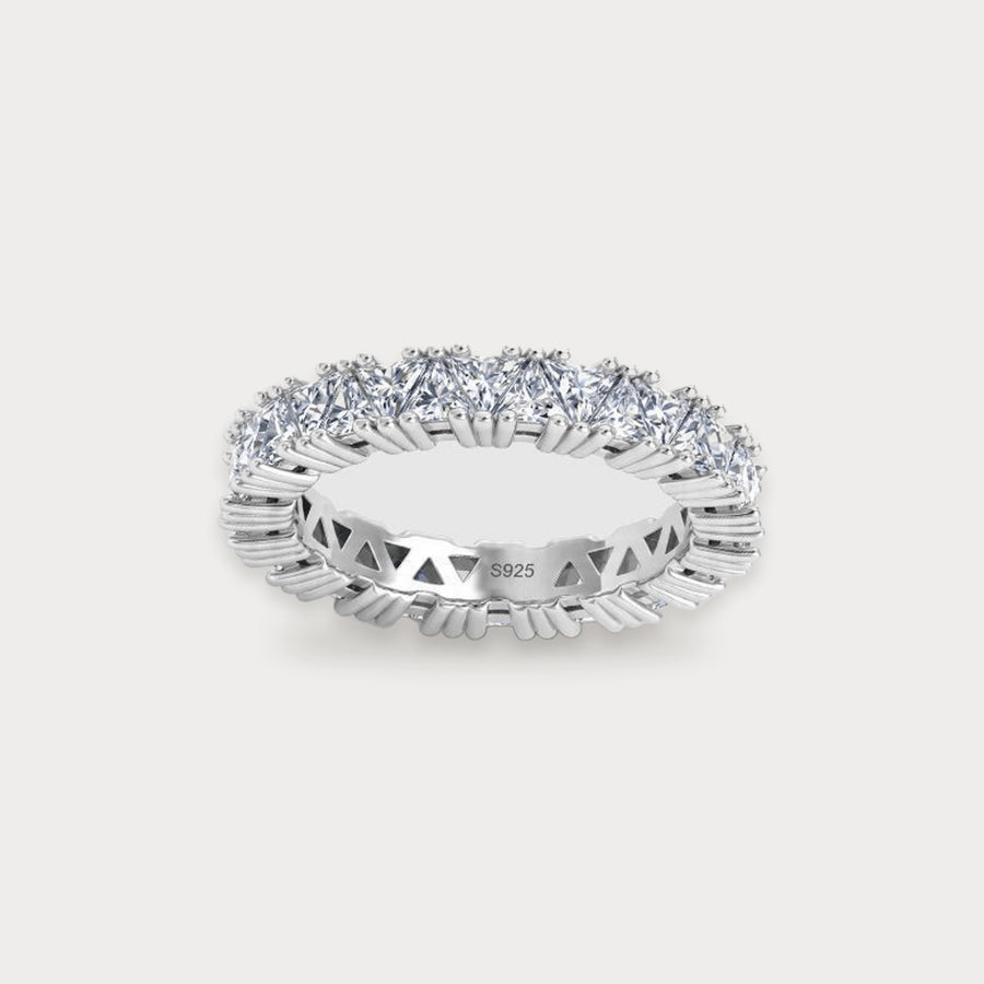 Trillion Lab Diamond Eternity Ring