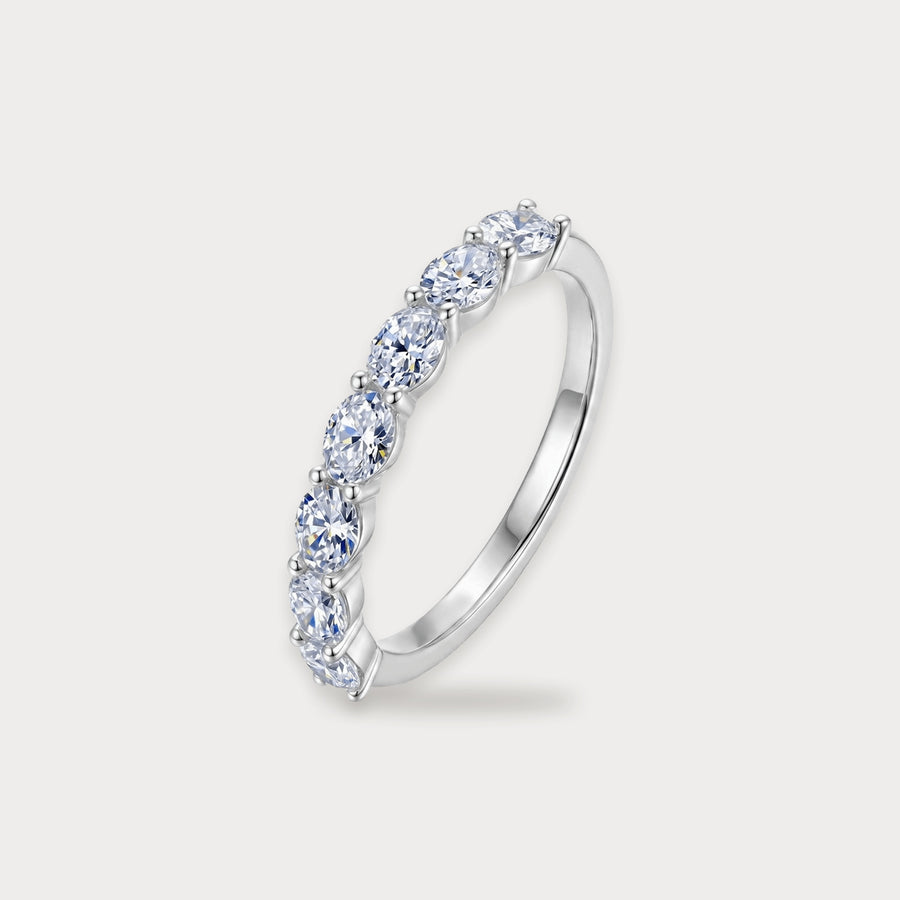 Lab Diamond Oval Half Band