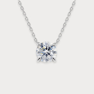 Lab Diamond Solitaire Necklace