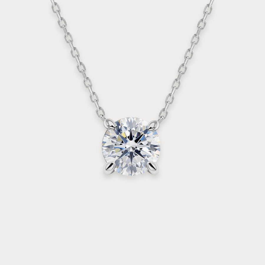 Lab Diamond Solitaire Necklace
