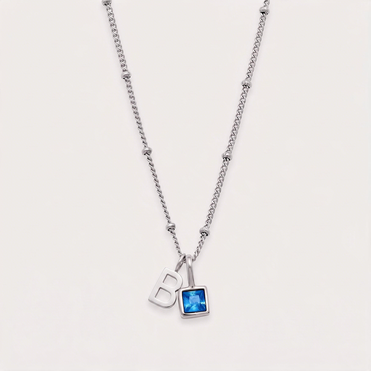 Letter B · silver