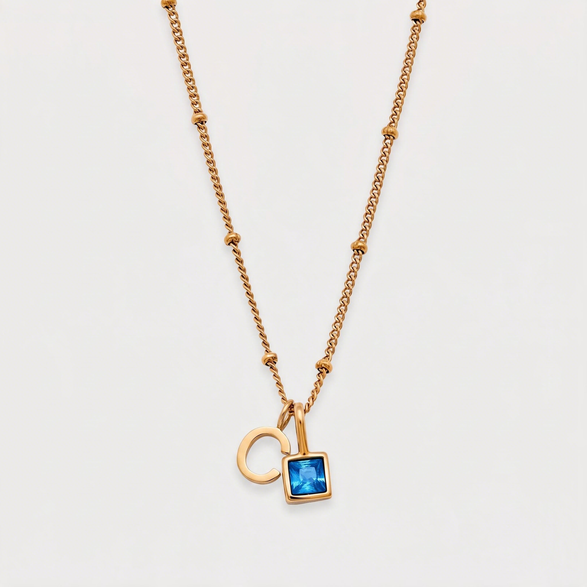 Letter C · gold