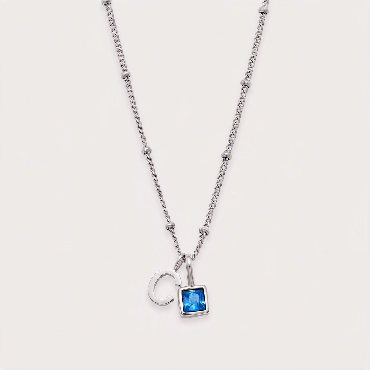 Letter C · silver