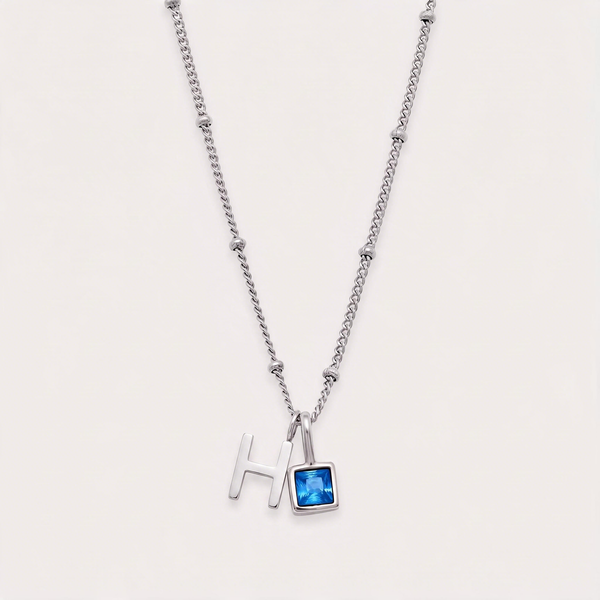 Letter H · silver