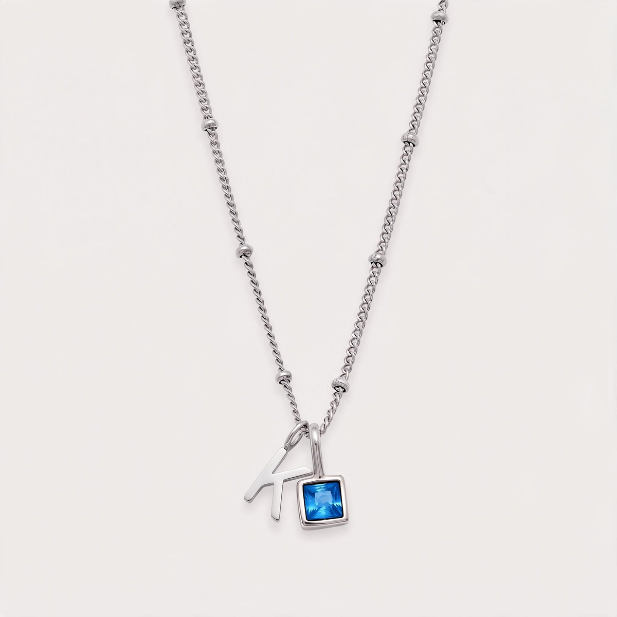 Letter K · silver