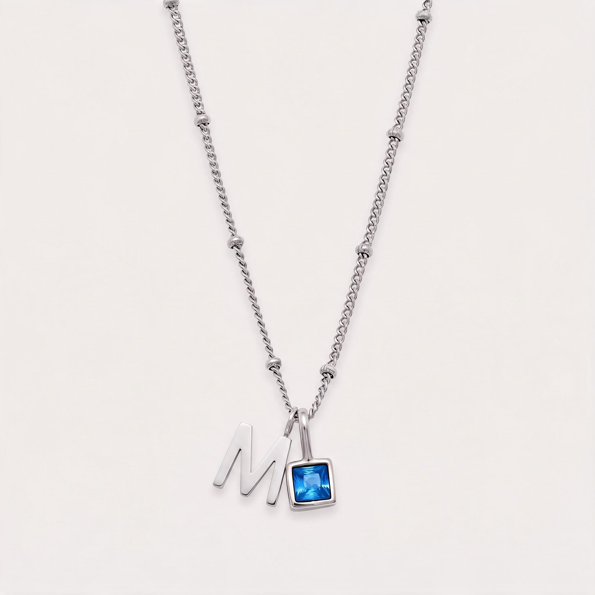 Letter M · silver