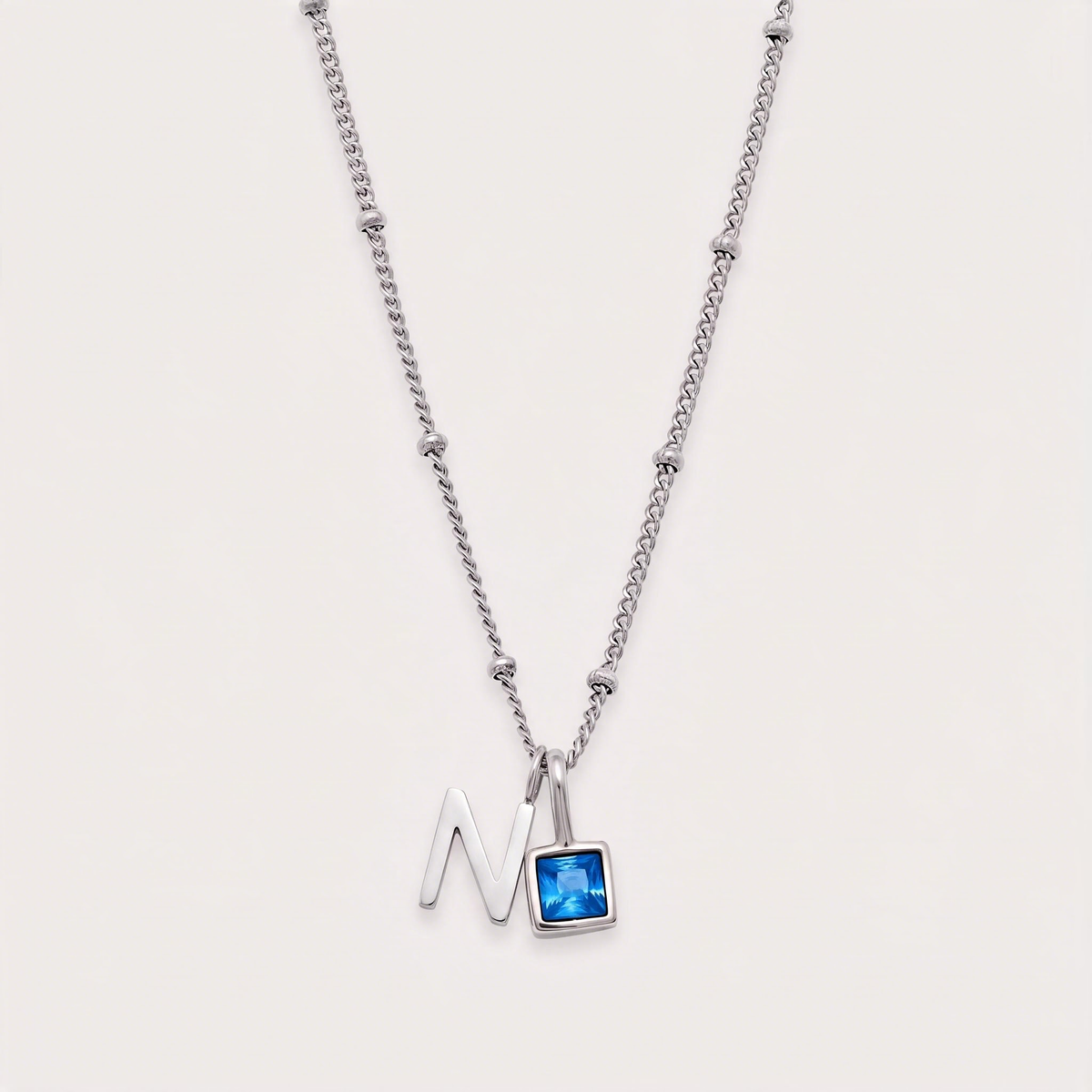 Letter N · silver