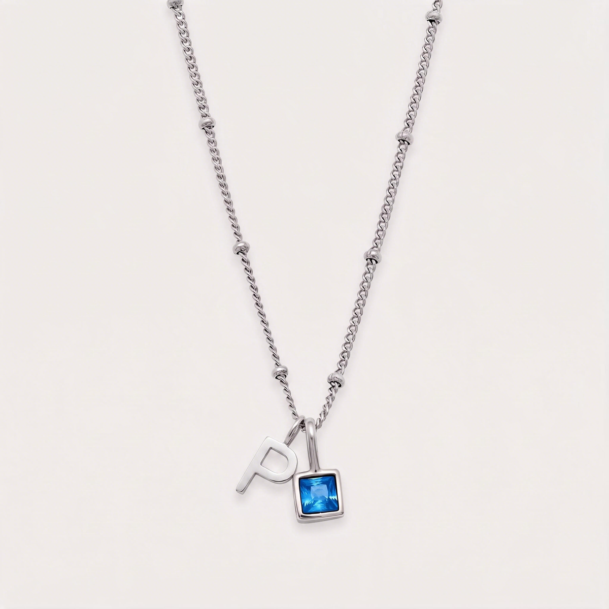 Letter P · silver