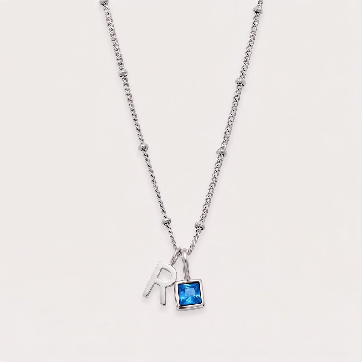 Letter R · silver