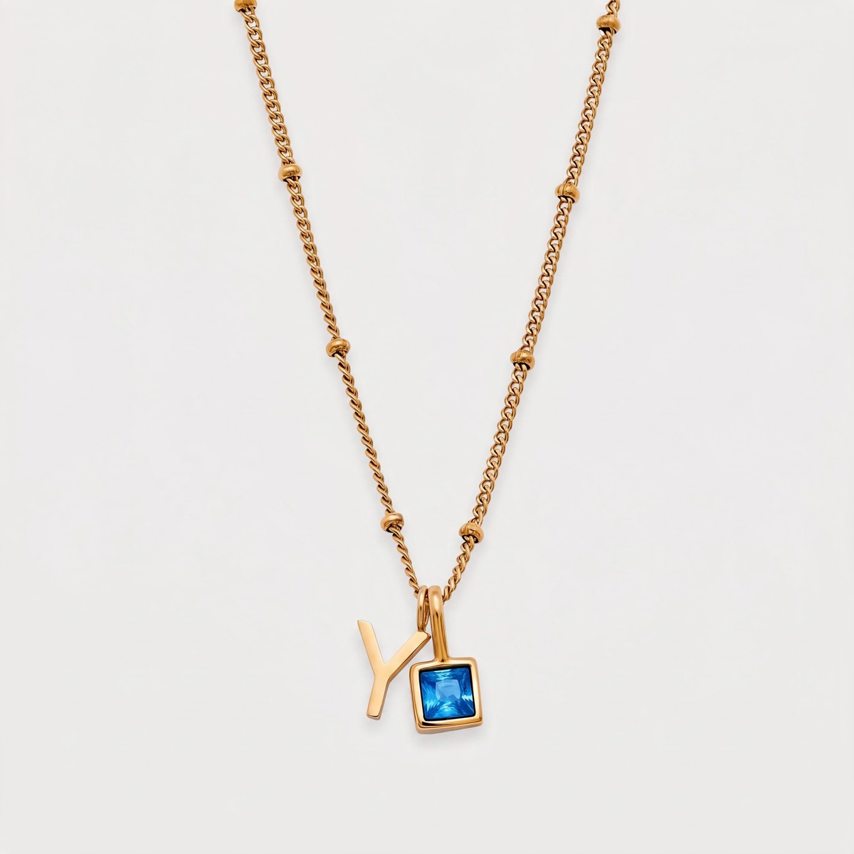 Letter Y · gold