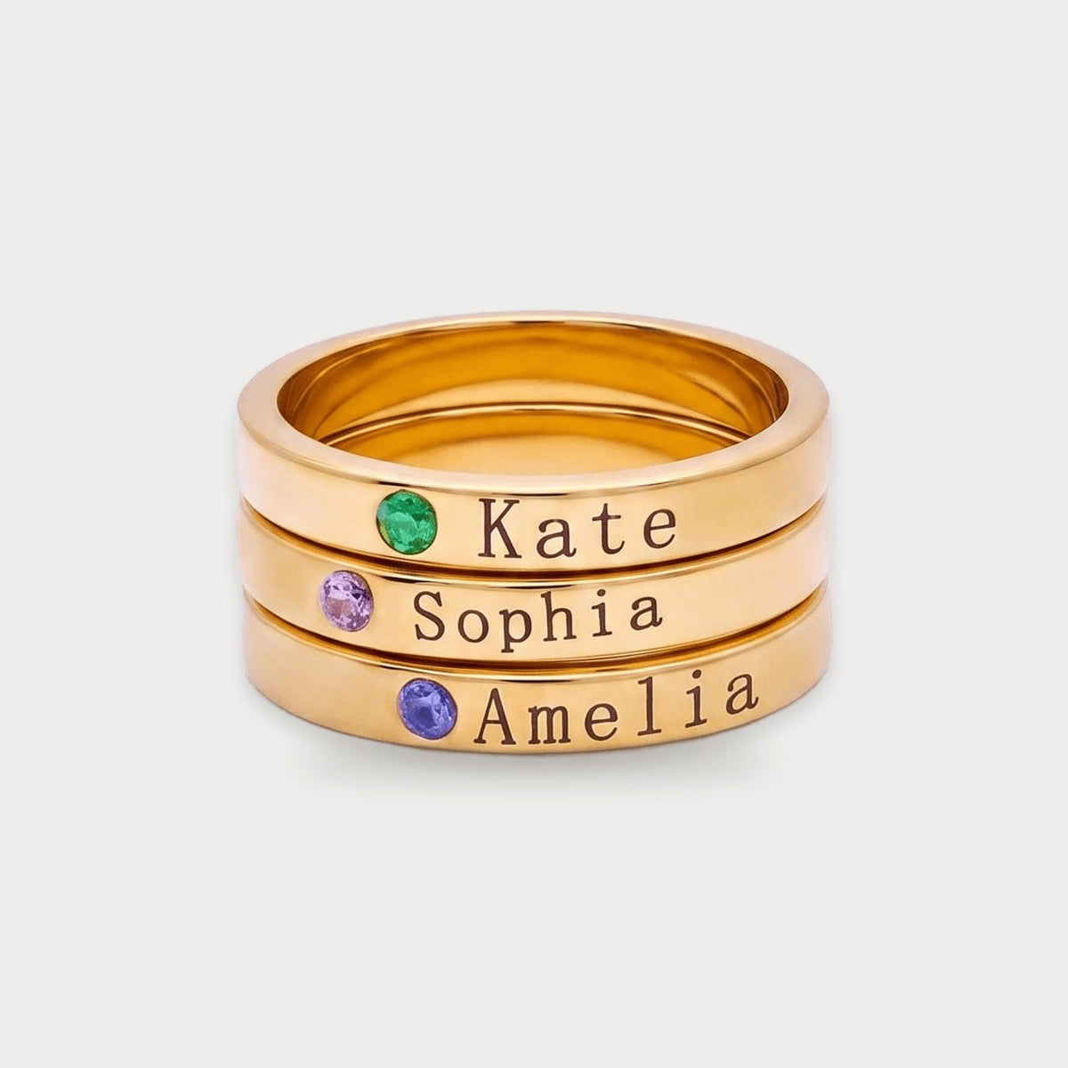 Loved Ones Birthstone Ring studio photo