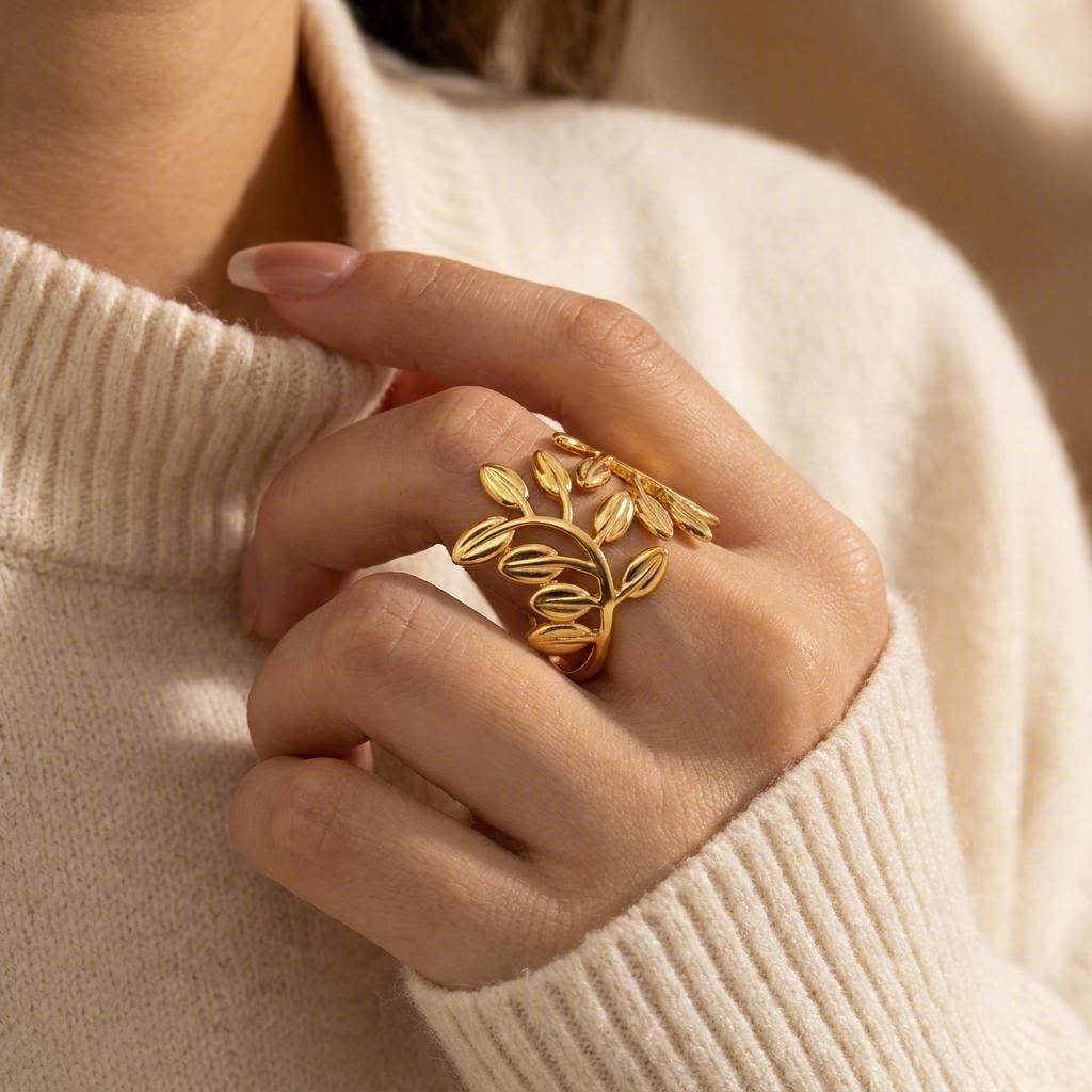 Olive Branch Ring lifestyle photo