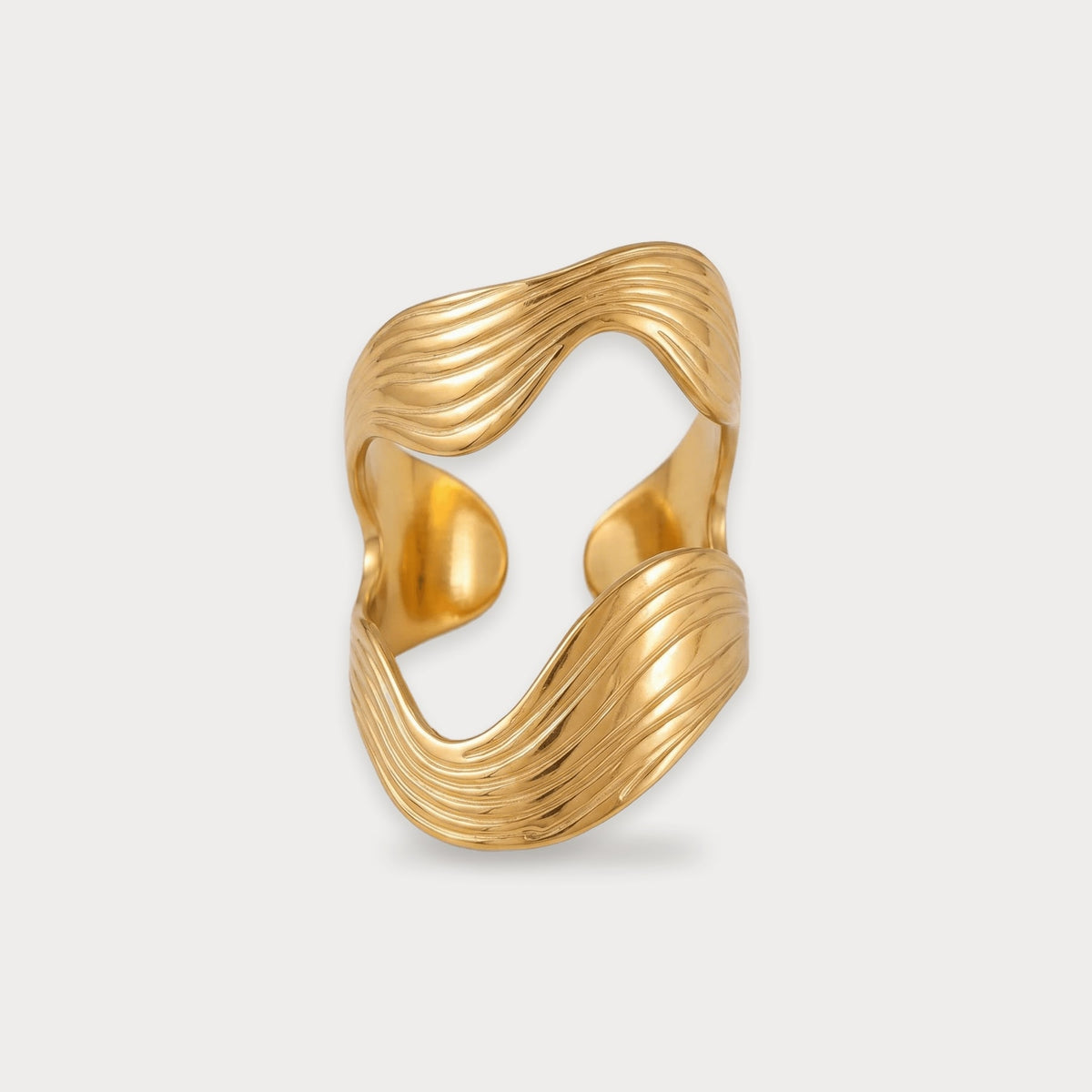 Ribbed Ripple Ring