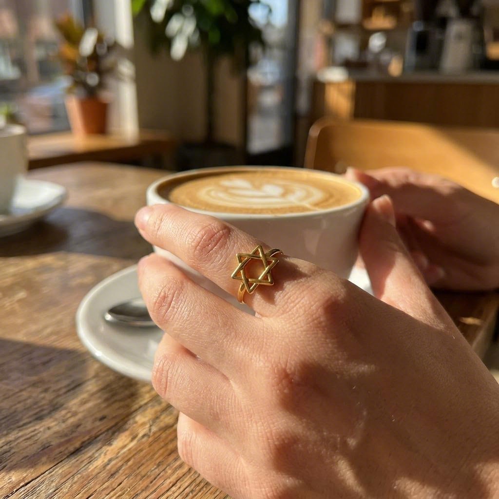 Six Point Star Ring lifestyle photo