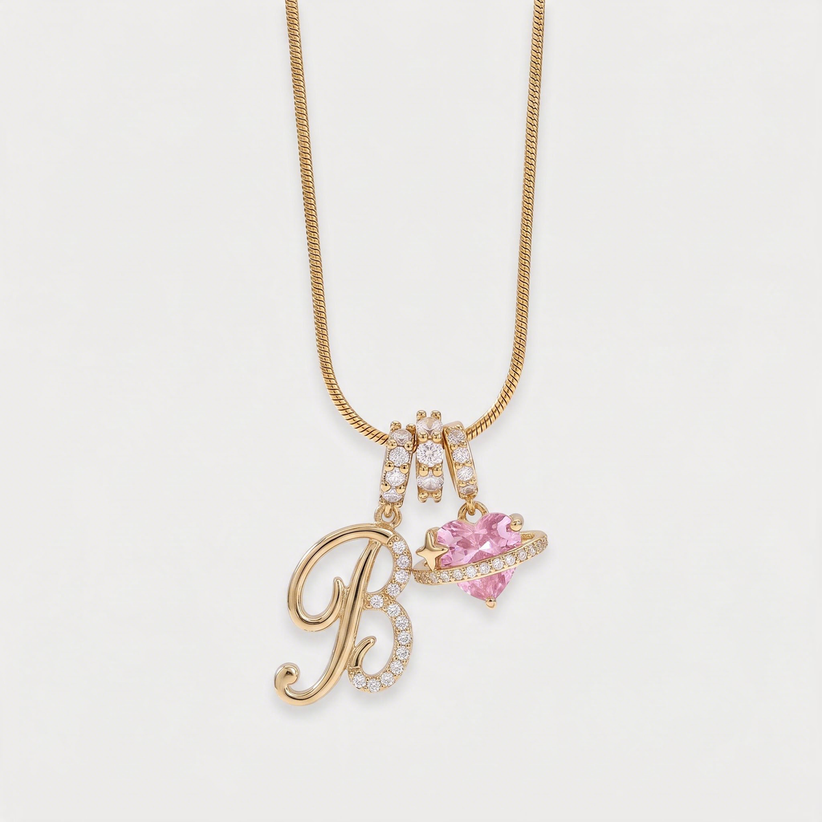 Letter B · gold