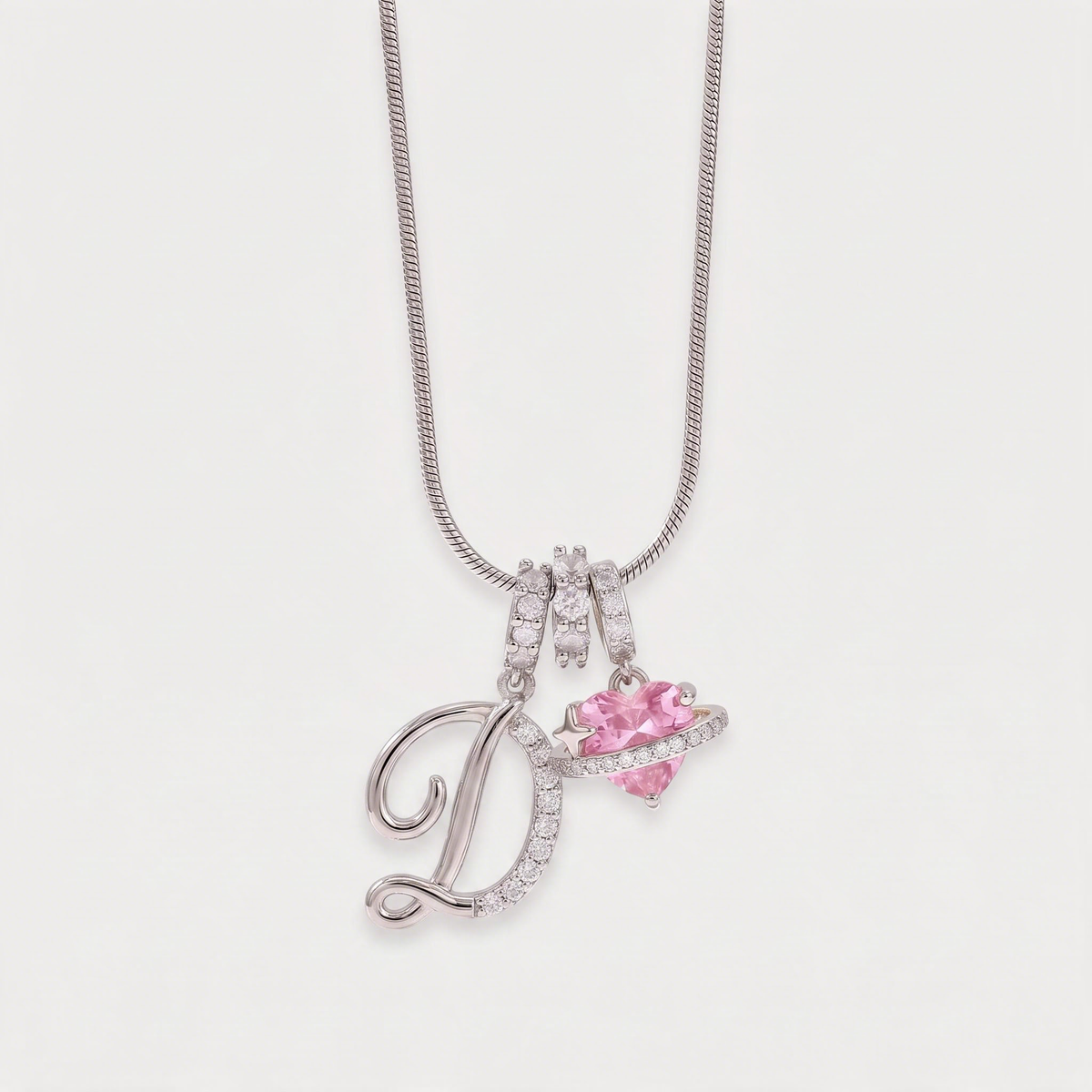 Letter D · silver