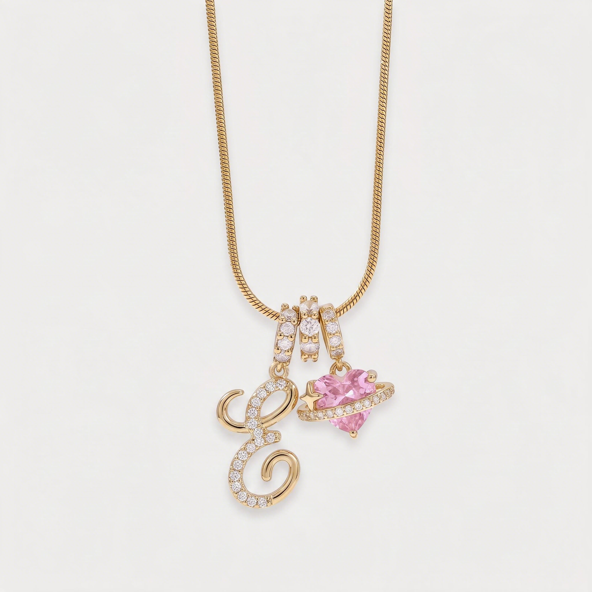Letter E · gold