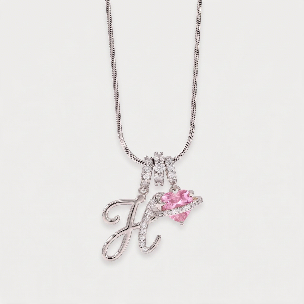 Letter H · silver