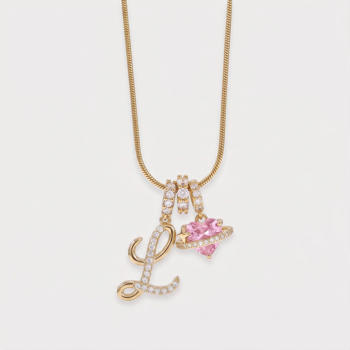 Letter L · gold