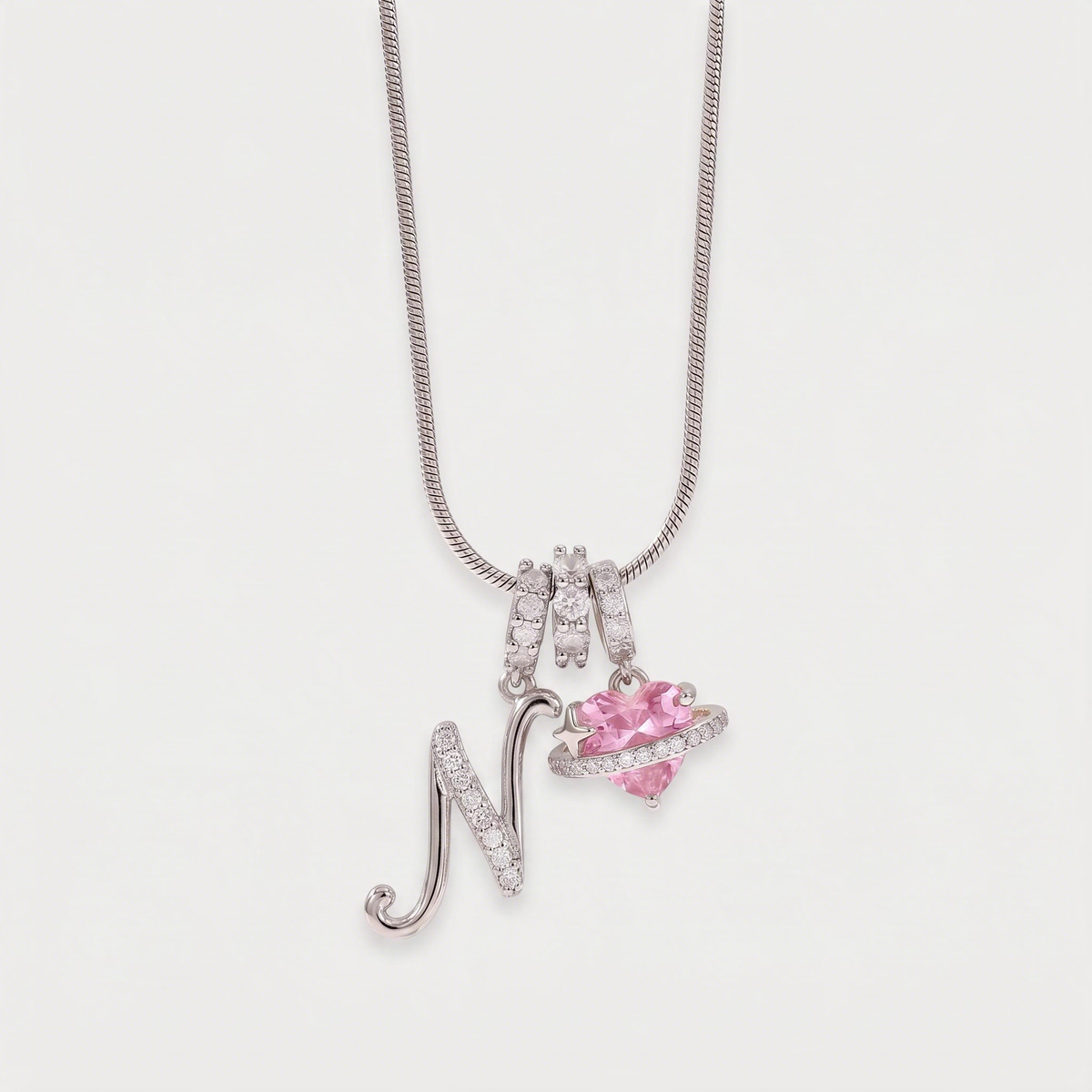 Letter N · silver