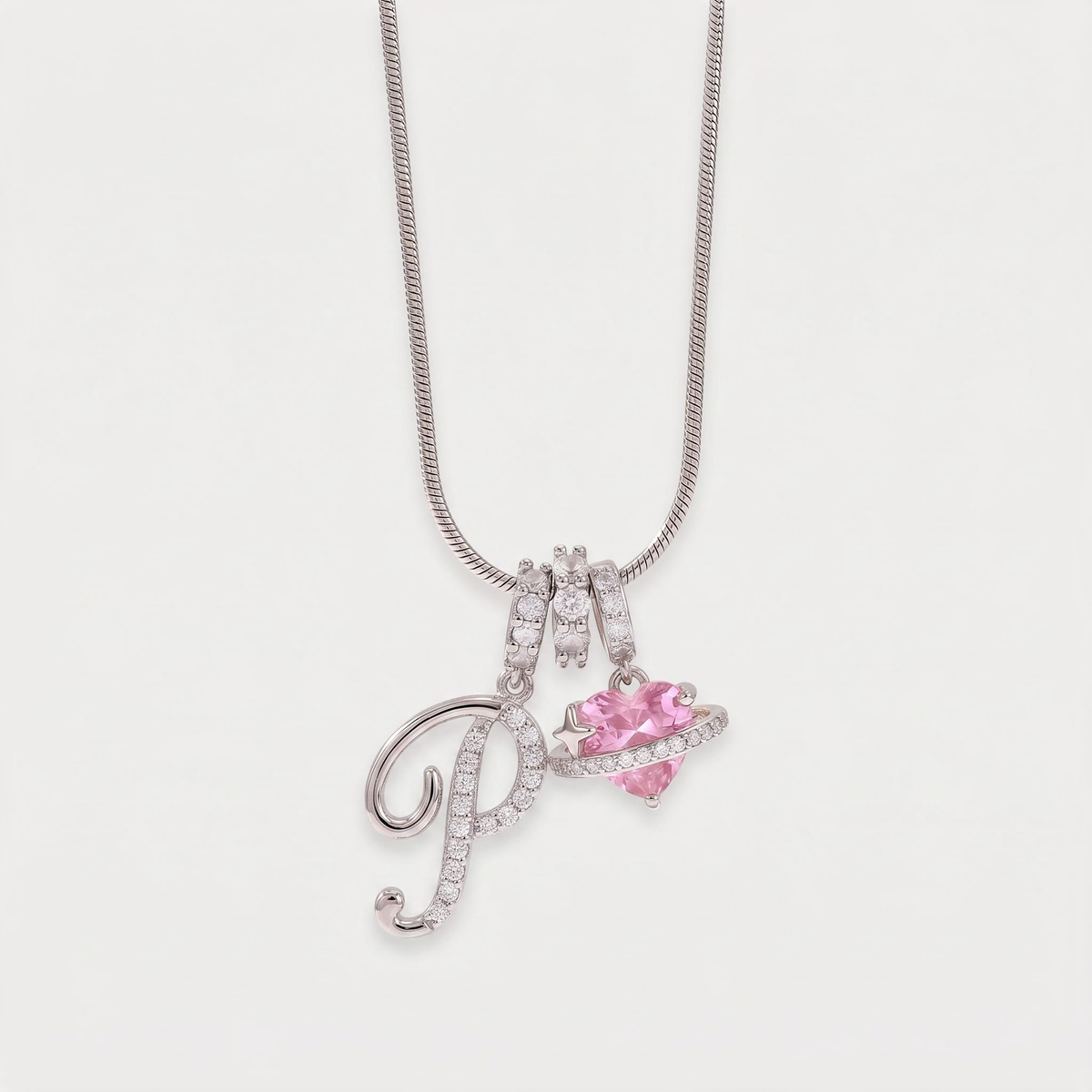 Letter P · silver