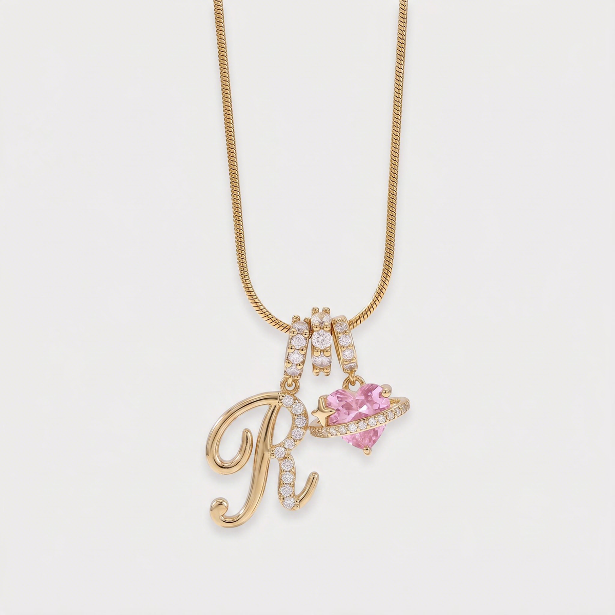 Letter R · gold