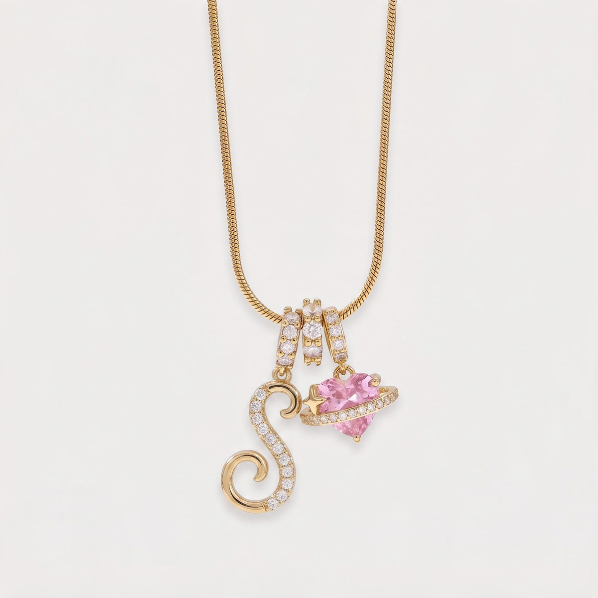Letter S · gold