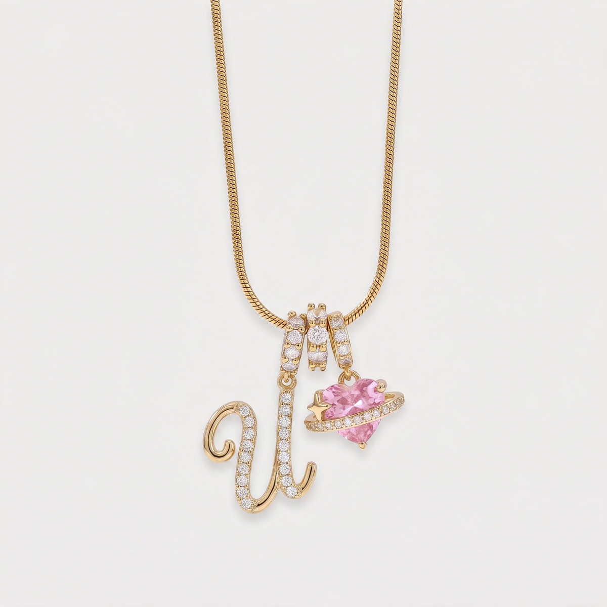 Letter U · gold