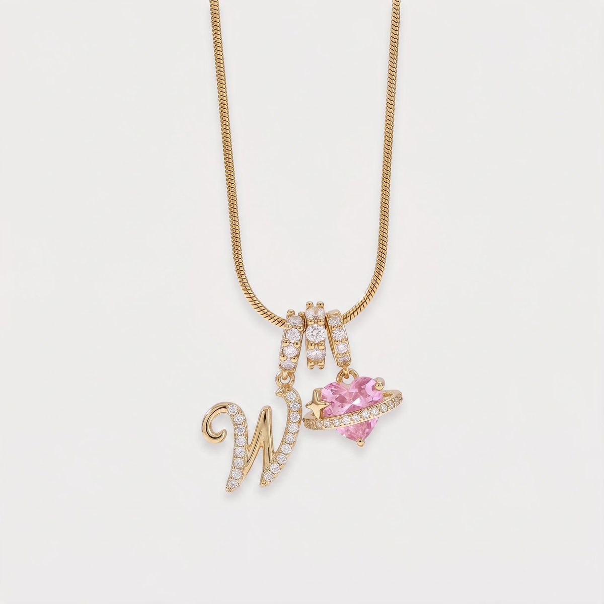 Letter W · gold