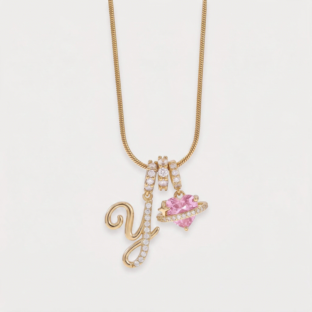 Letter Y · gold