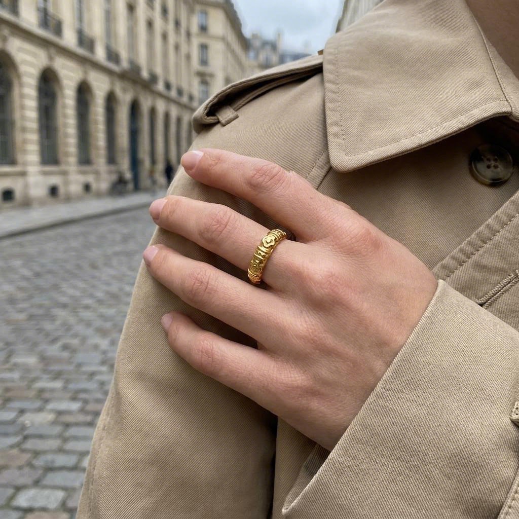 Swirl Relief Ring lifestyle photo