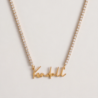 Tennis Name Necklace