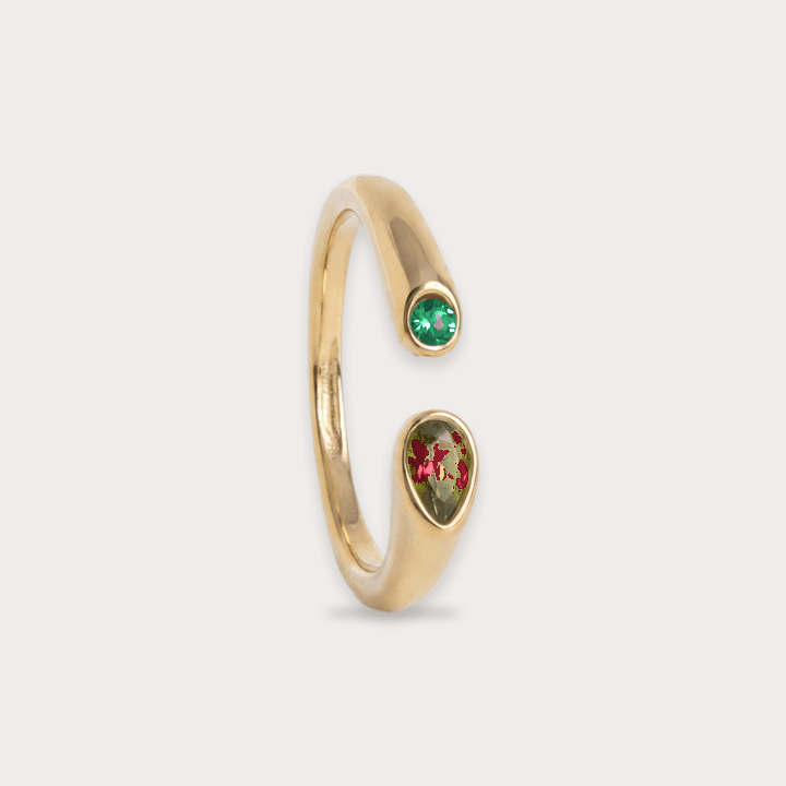 Twin Birthstone Ring